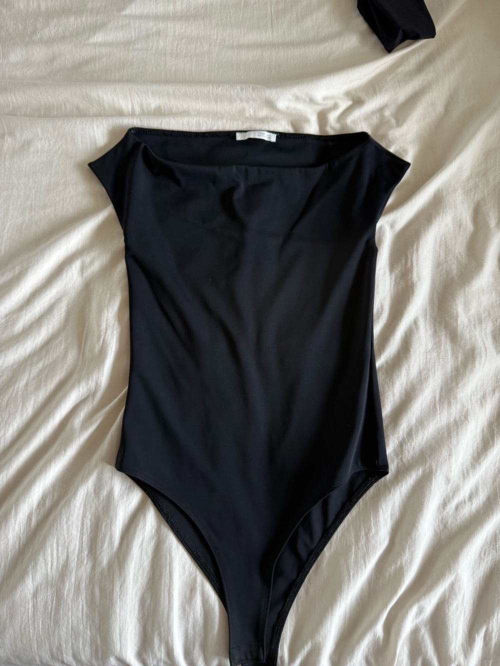 Zara Black Off-Shoulder Bodysuit